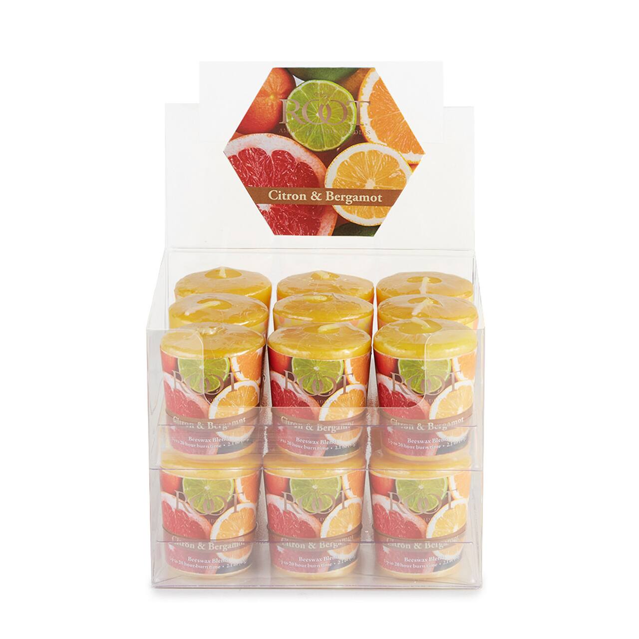 Root Candles Scented 20 Hour Beeswax Blend Votive Candles, 18ct.